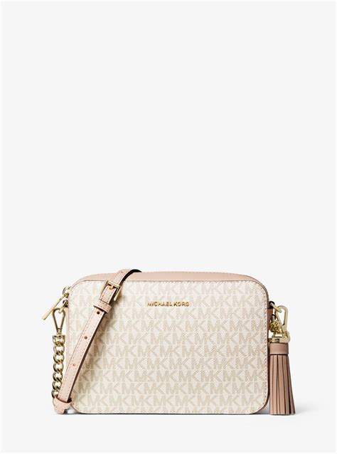 michael kors pink and white crossbody|michael kors purses vanilla pink.